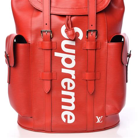 Louis Vuitton X Supreme Christopher Backpack Available For 